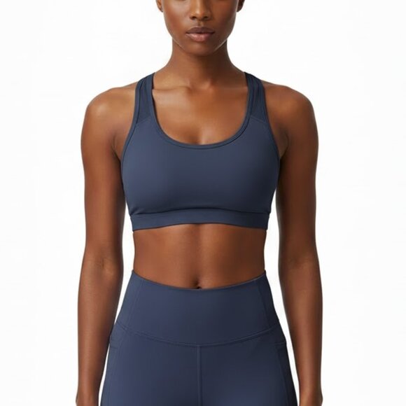 Aerie Offline Criss Cross Blue Sports Bra - M - Picture 1 of 3